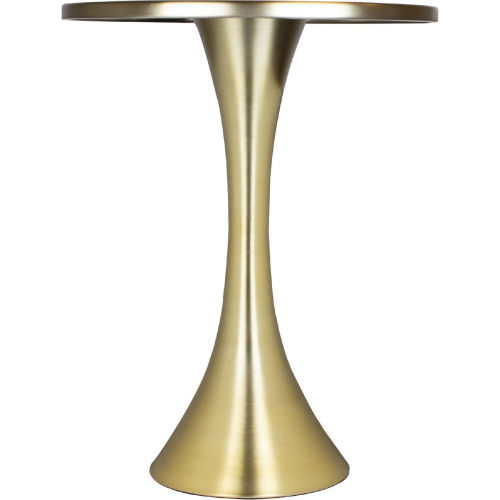 Lenuxe 24" Metal Side Table in Gold